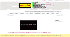 Desktop Screenshot of hockey24.de