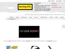 Tablet Screenshot of hockey24.de